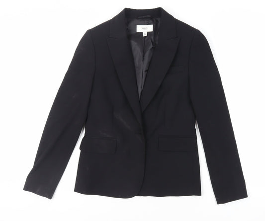 Marks and Spencer Womens Black Jacket Blazer Size 6 Button