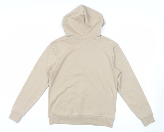 Marks and Spencer Womens Beige Cotton Pullover Hoodie Size XS Pullover - Pockets
