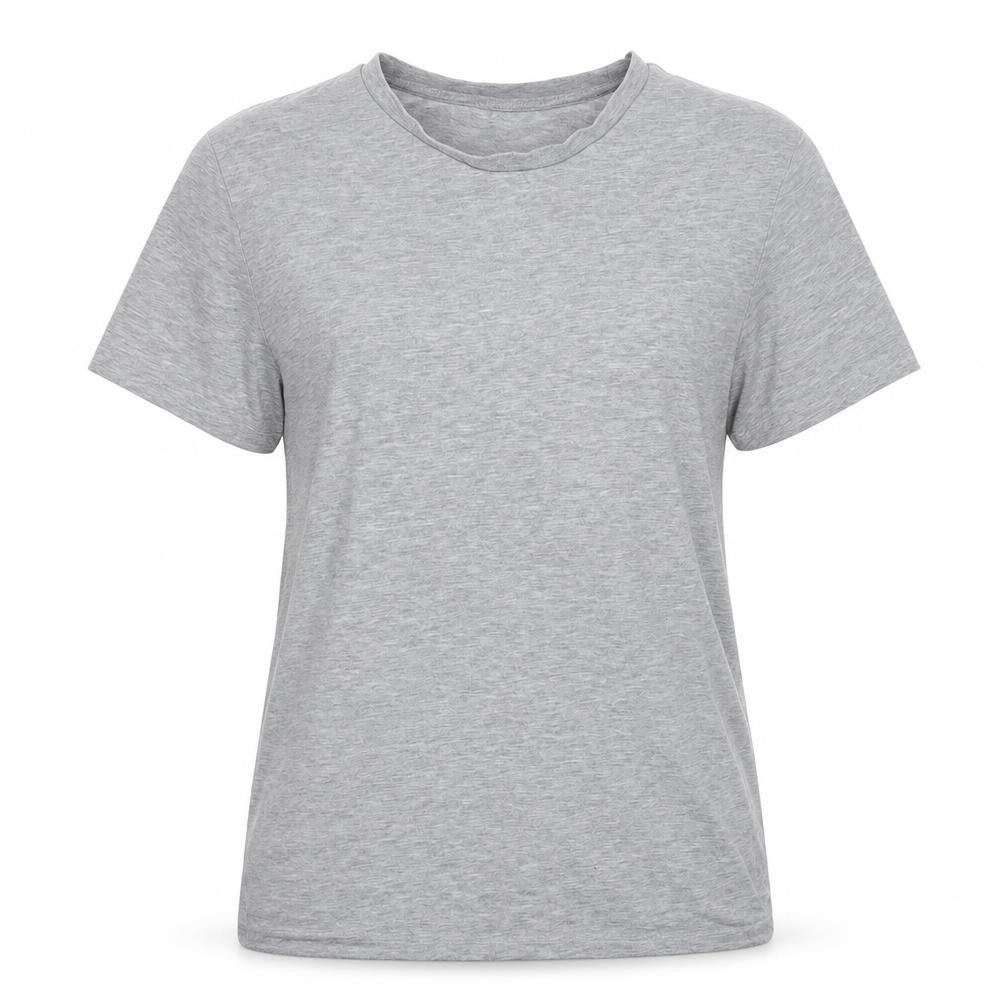 ASOS Womens Grey Polyester Basic T-Shirt Size M Round Neck