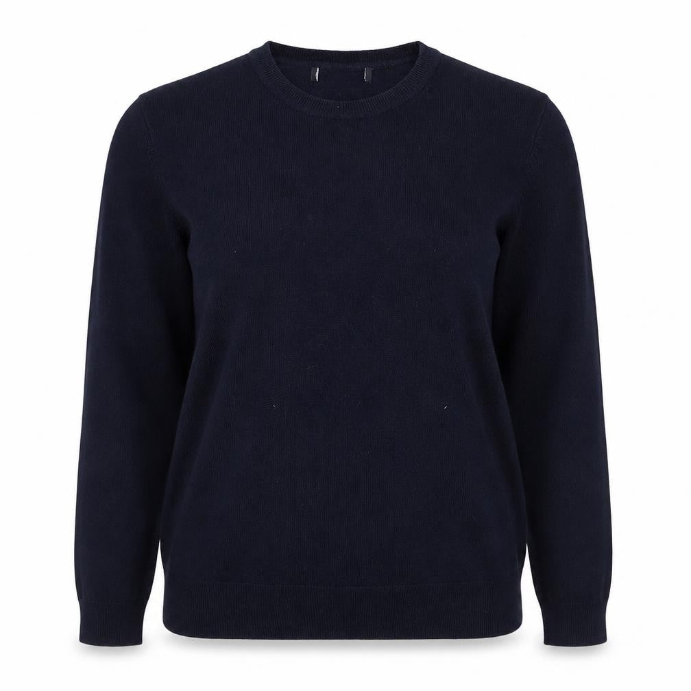 Marks and Spencer Womens Blue Round Neck Acrylic Pullover Jumper Size 14