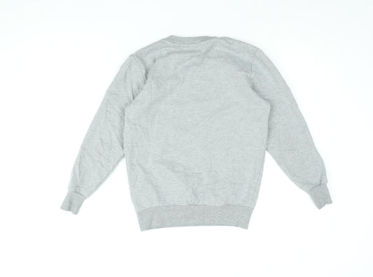 Hype Boys Grey Cotton Pullover Sweatshirt Size 11-12 Years Pullover - Hype Logo