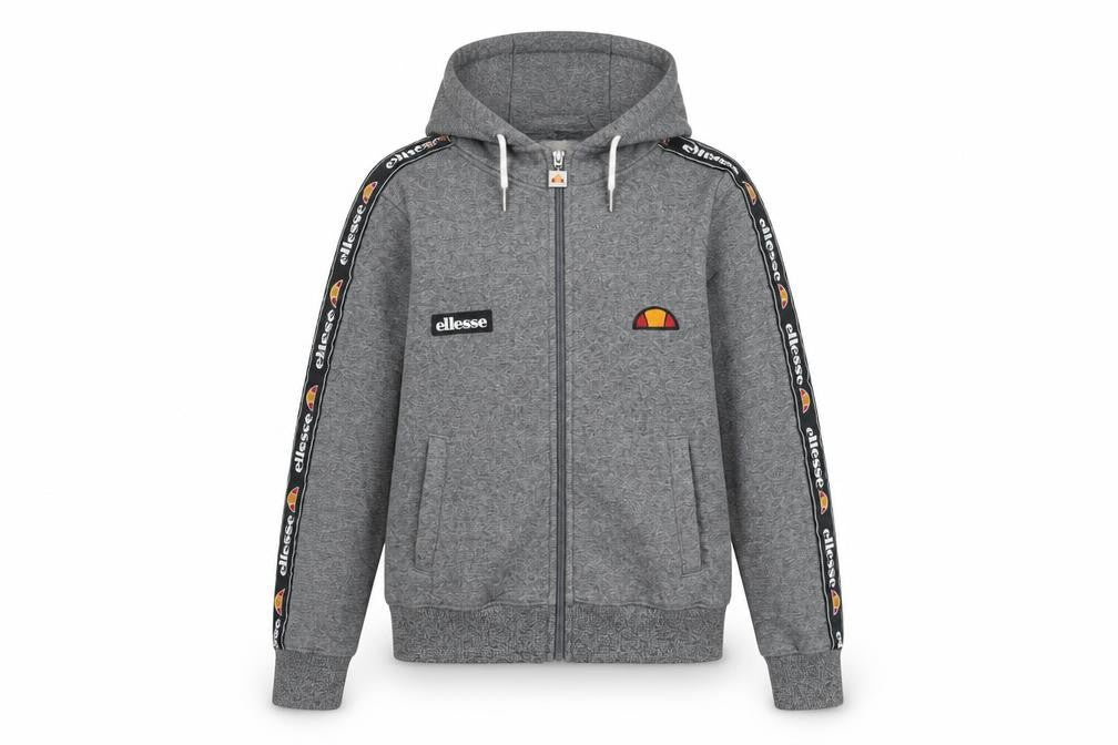 Womens UK 6 Regular ellesse Grey Full Zip Hoodie