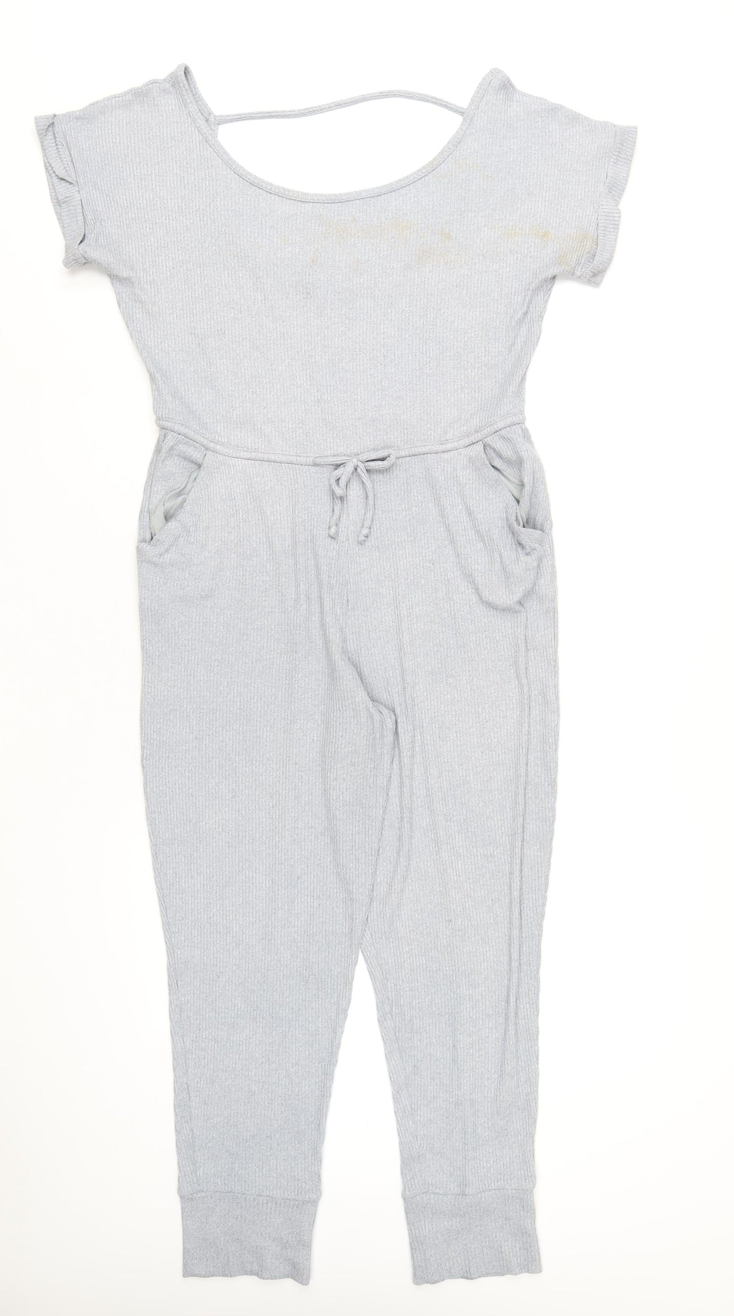 Gilly Hicks Womens Grey Polyester Jumpsuit One-Piece Size S L29 in Pullover