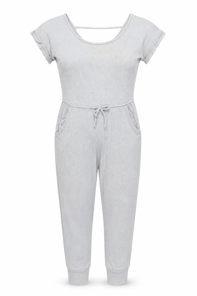 Gilly Hicks Womens Grey Polyester Jumpsuit One-Piece Size S L29 in Pullover