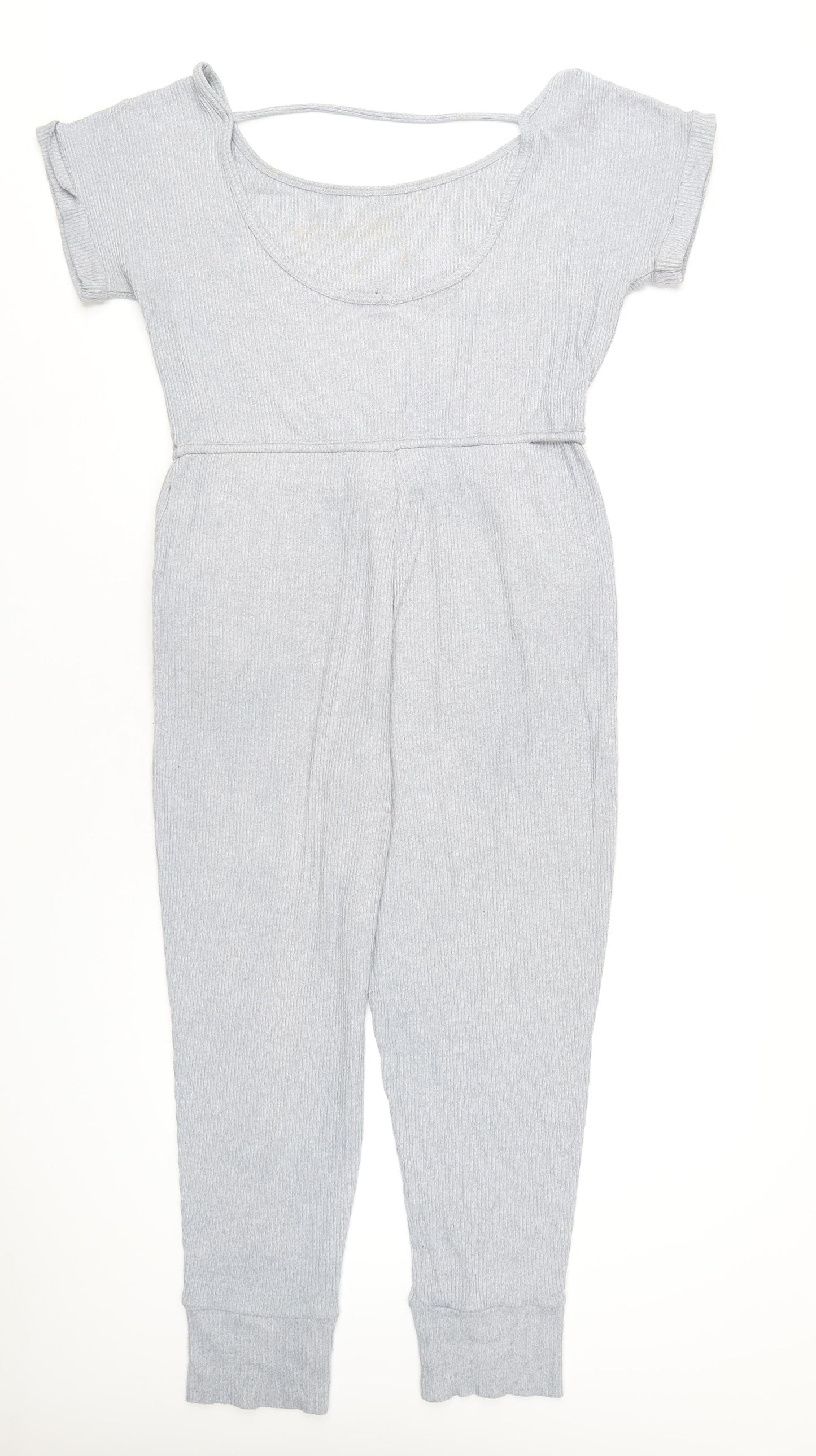 Gilly Hicks Womens Grey Polyester Jumpsuit One-Piece Size S L29 in Pullover