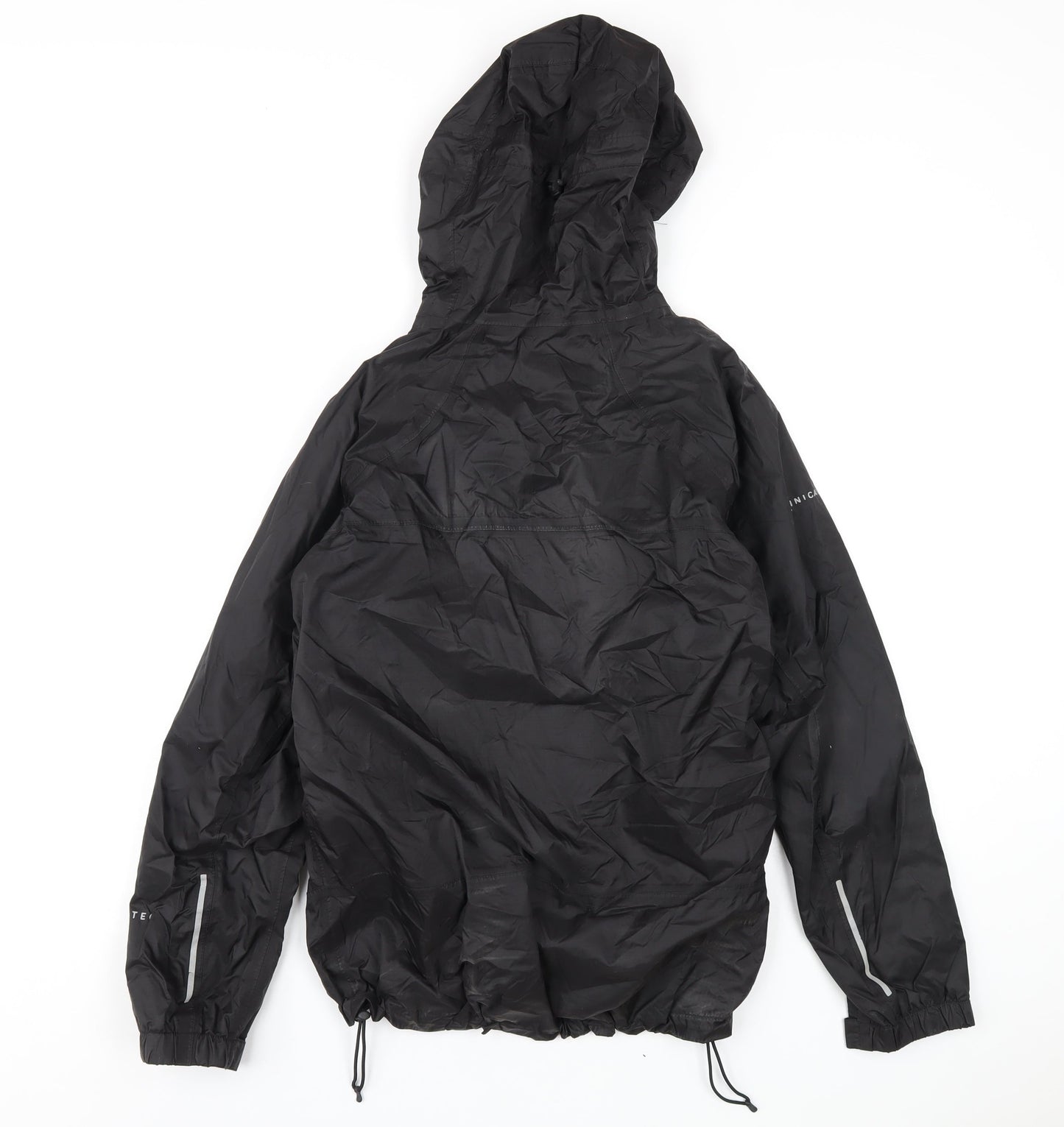 Technicals Womens Black Rain Coat Coat Size 10 Zip