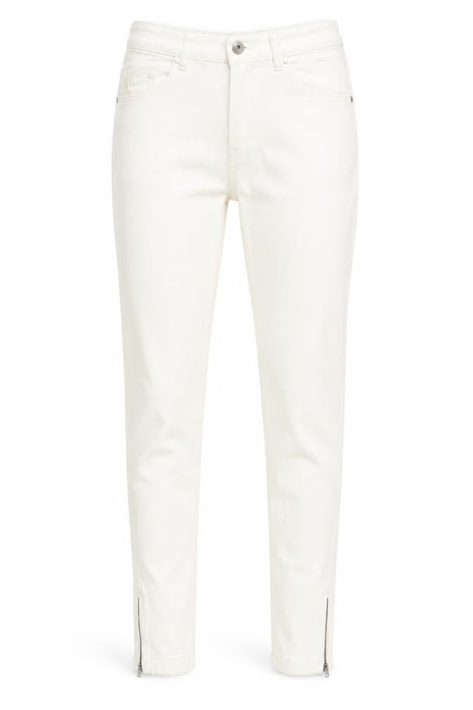 Paper + Stitch Womens White Cotton Skinny Jeans Size 30 in L29 in Regular Zip