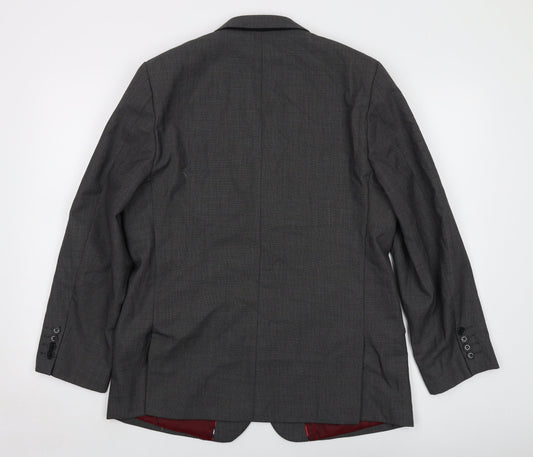 Skopes Mens Grey Wool Jacket Suit Jacket Size 42 Regular