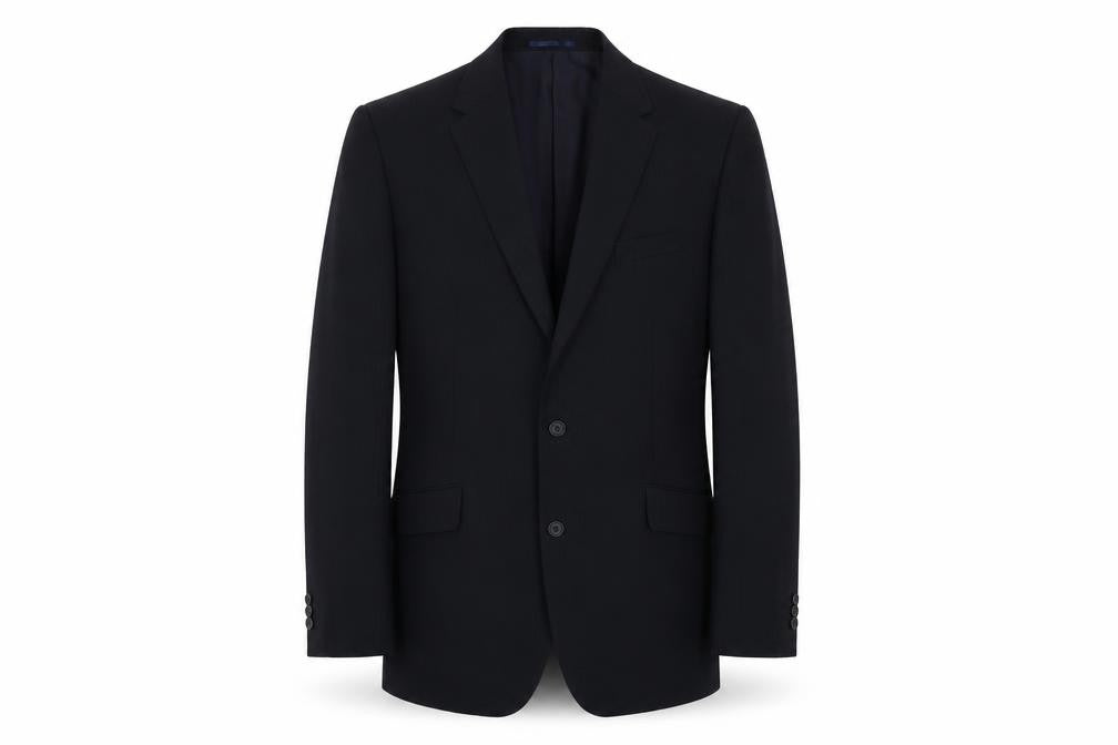 Taylor & Wright Mens Blue Striped Polyester Jacket Suit Jacket Size 46 Regular