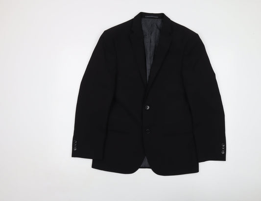 Taylor & Wright Mens Black Polyester Jacket Suit Jacket Size 36 Regular