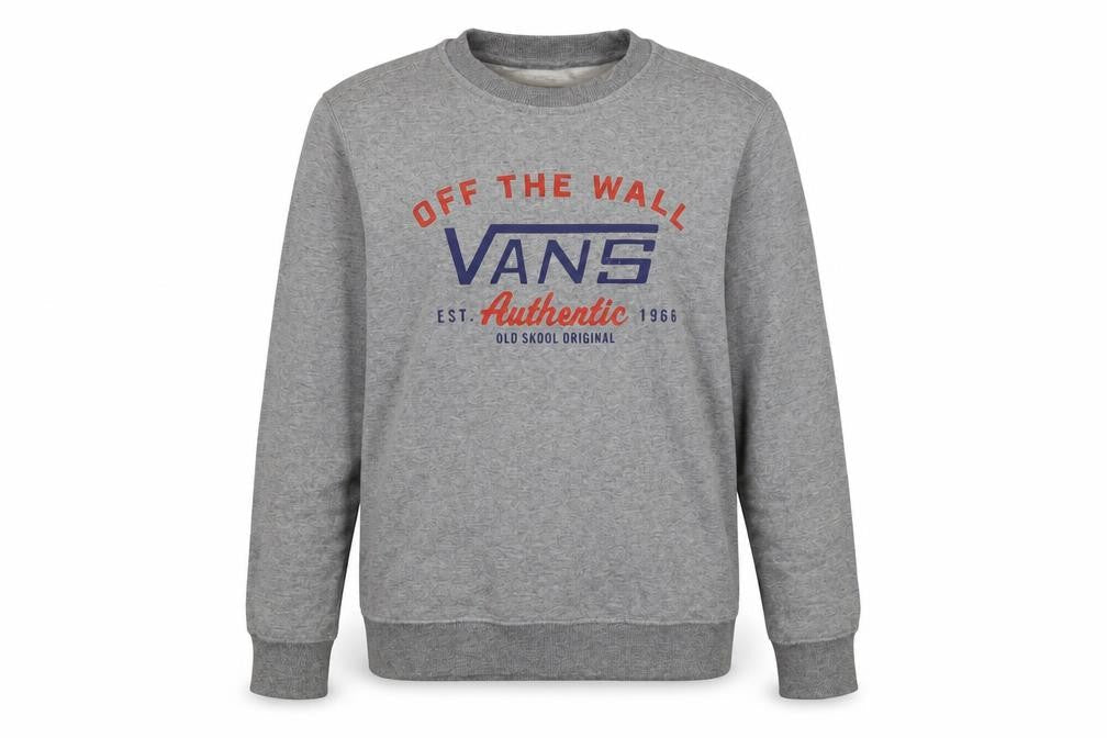 Vans Womens Grey Cotton Pullover Sweatshirt Size M Pullover