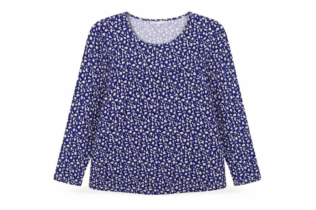 Womens UK Size XL Lakeland Blue Polyester Blouse