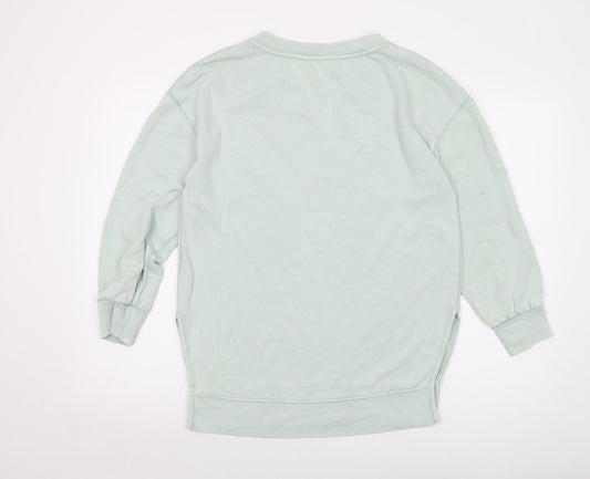 Gapo Womens Green Cotton Pullover Sweatshirt Size M Pullover