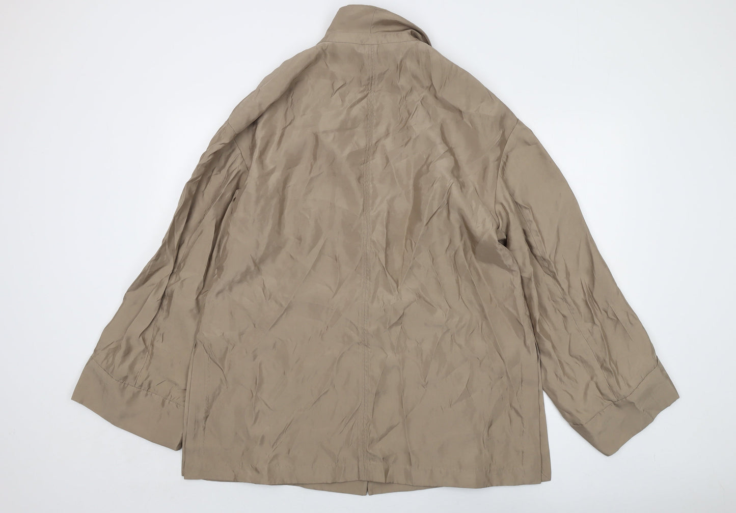 H&M Womens Beige Jacket Size S Button