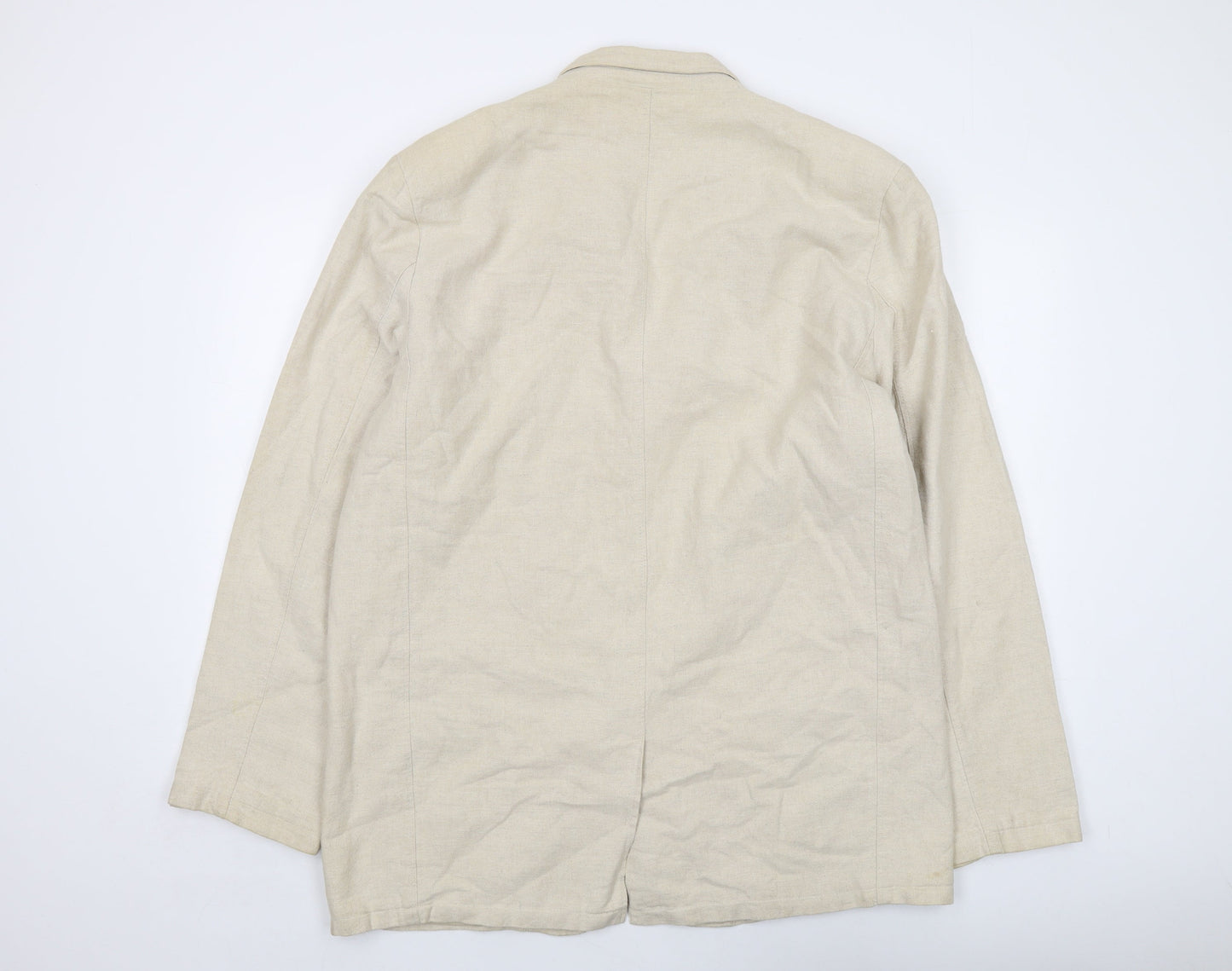 Cotton Traders Mens Beige Jacket Size XL Button