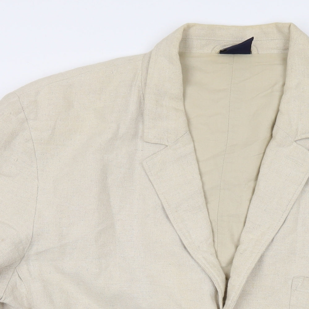 Cotton Traders Mens Beige Jacket Size XL Button