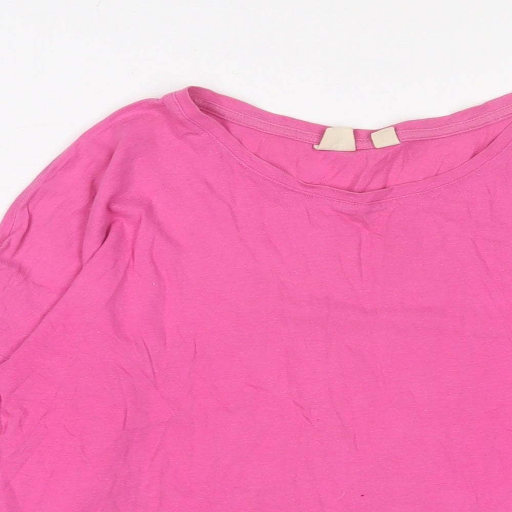 Gap Womens Pink Cotton Basic T-Shirt Size 12 Crew Neck