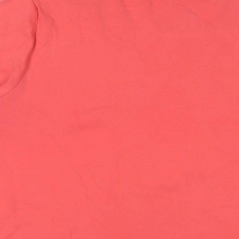 Lands' End Womens Pink Cotton Basic T-Shirt Size 28 Crew Neck - 28/30