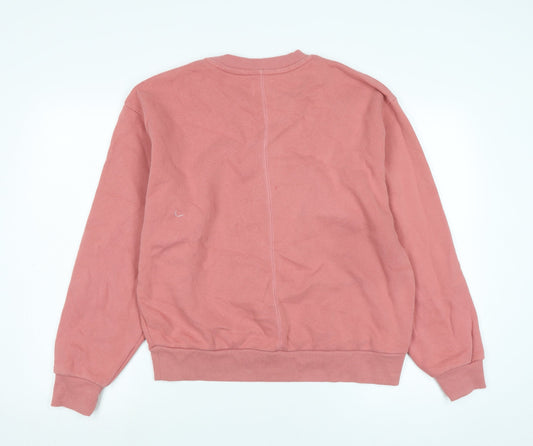 Cozi Womens Pink Polyester Pullover Sweatshirt Size M