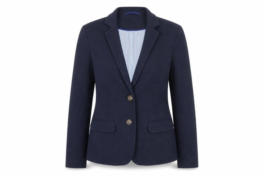 Marks & Spencer Womens Blue Jacket Blazer Size 8 Button - Slim fit