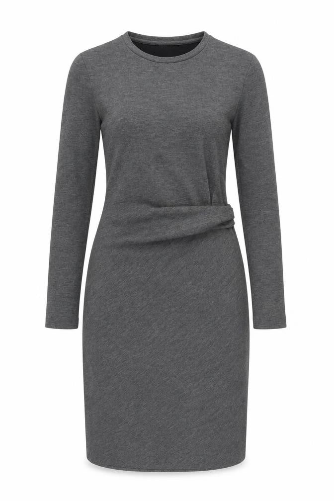 Warehouse Womens Green Polyester Pencil Dress Size 6 Round Neck