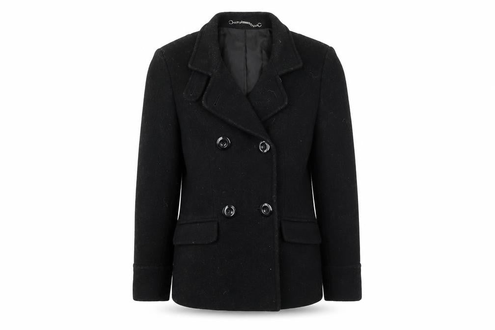 F&F Womens Black Jacket Coat Size 12 Button