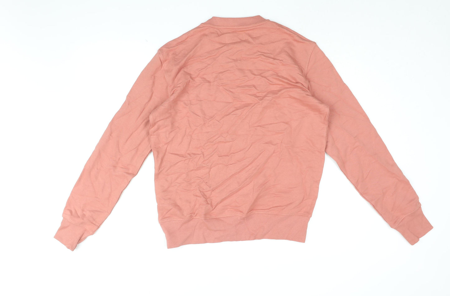 Marks and Spencer Womens Pink Cotton Pullover Sweatshirt Size S Pullover