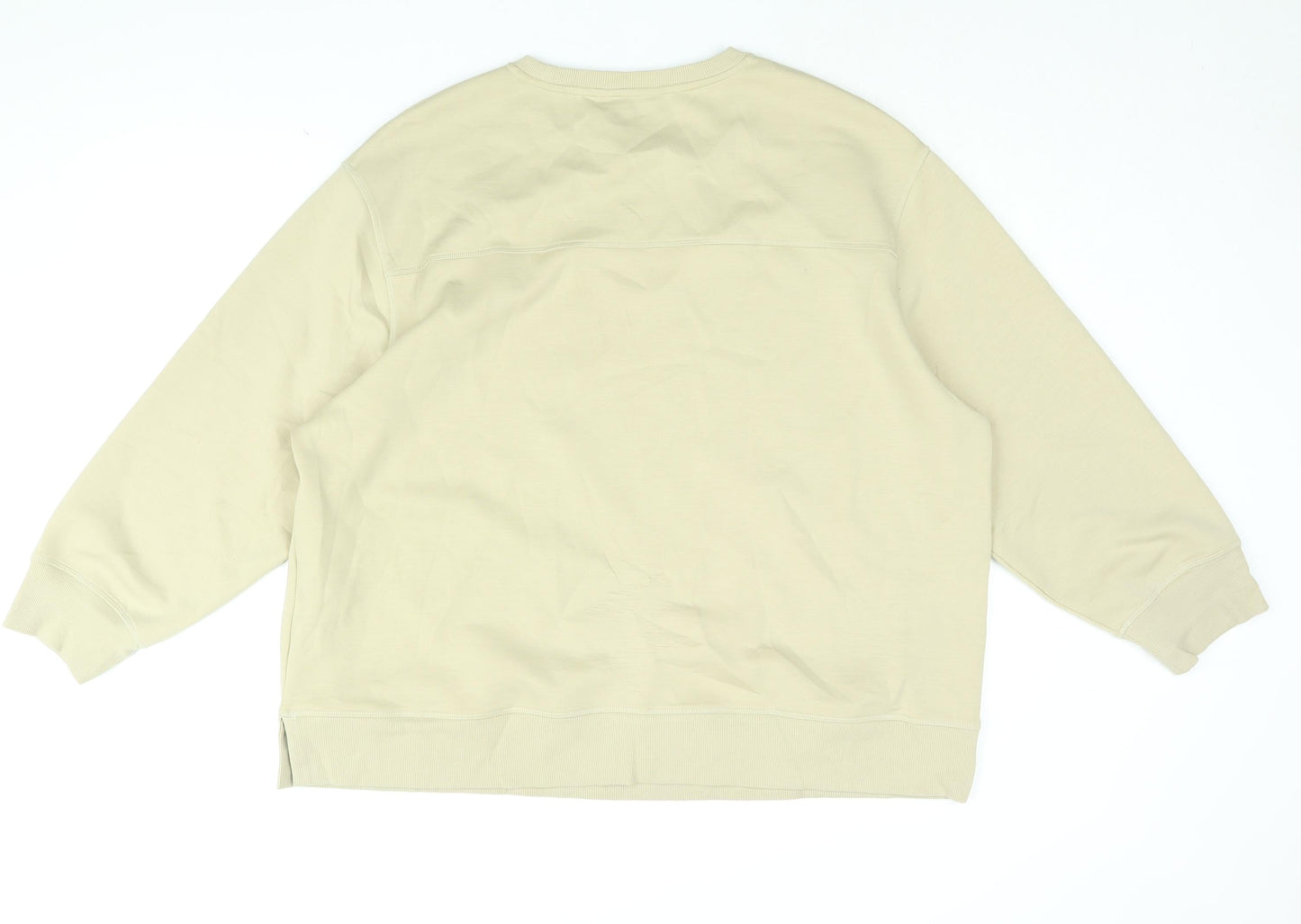 Autograph Womens Beige Cotton Pullover Sweatshirt Size 20 Pullover