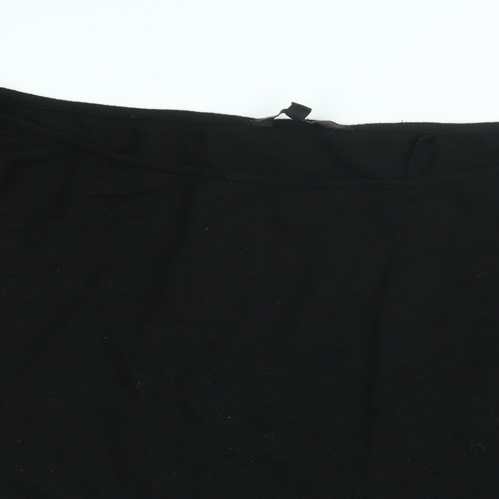 Friends Like These Womens Black Polyester Basic T-Shirt Size 22 Round Neck