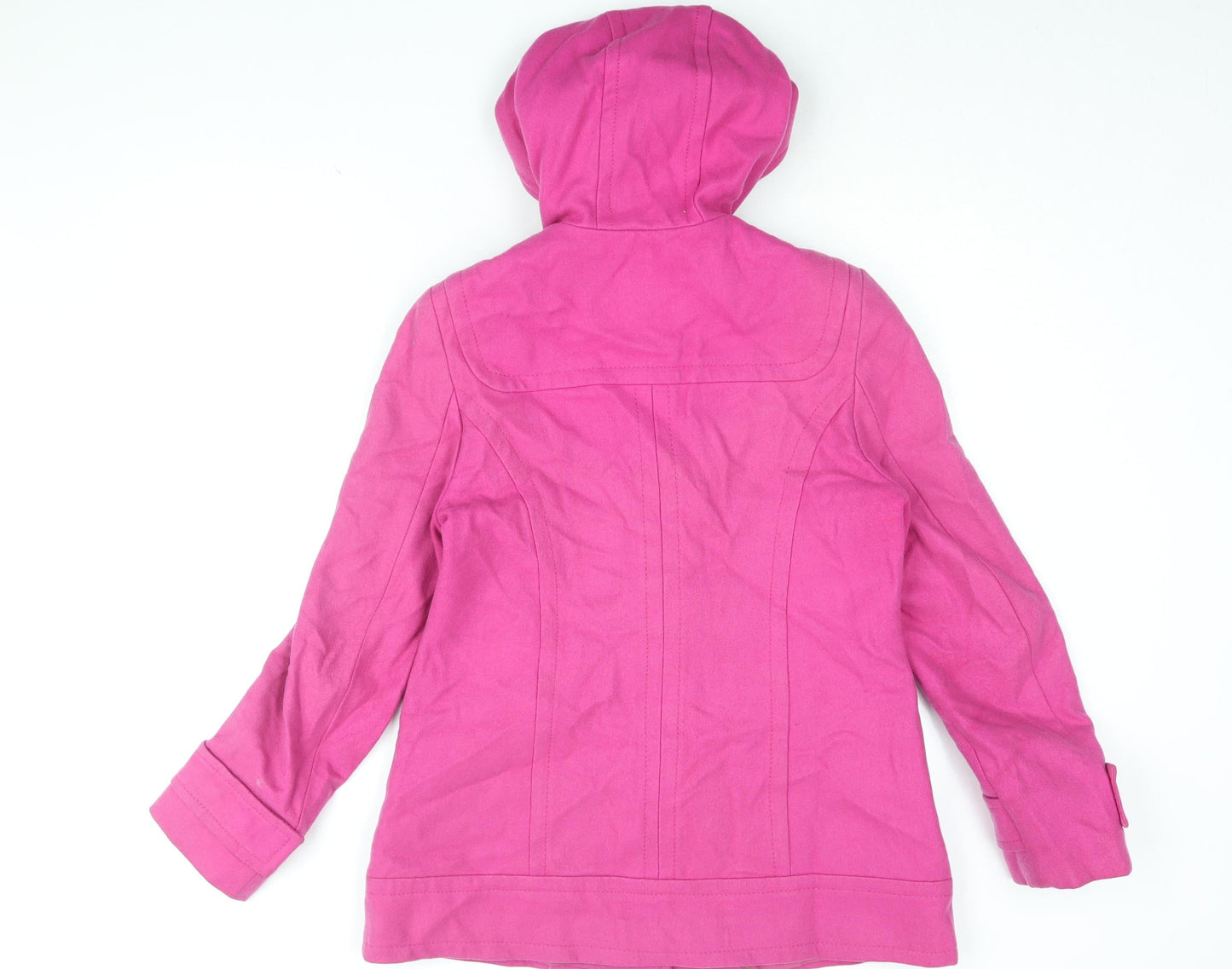 Dorothy Perkins Womens Pink Overcoat Coat Size 12 Snap