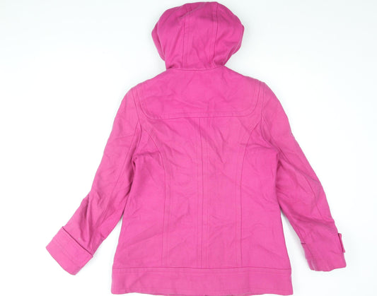Dorothy Perkins Womens Pink Overcoat Coat Size 12 Snap