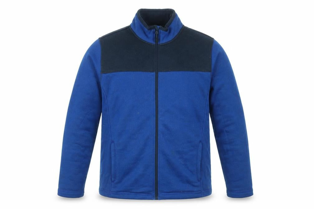 Livergy Mens Blue Polyester Full Zip Sweatshirt Size XL