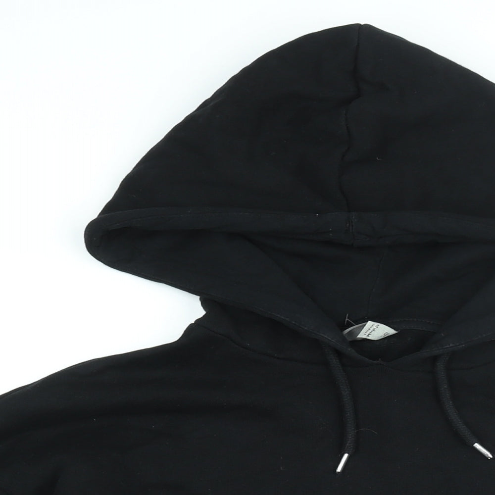 ASOS Mens Black Cotton Pullover Hoodie Size XS - Hand Sign