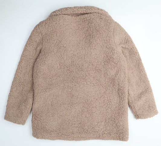 Brave Soul Women's Beige Puffer Jacket Size 10