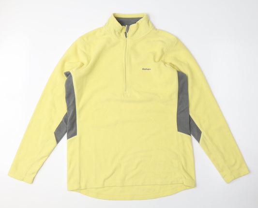 Rohan Yellow Fleece Pullover Sweatshirt Medium Unisex