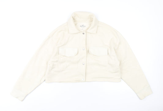 Hollister Womens Ivory Jacket Size M Snap