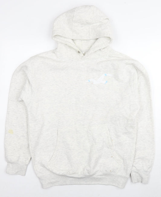 Lane Seven Womens Grey Cotton Pullover Hoodie Size M Pullover - Bird