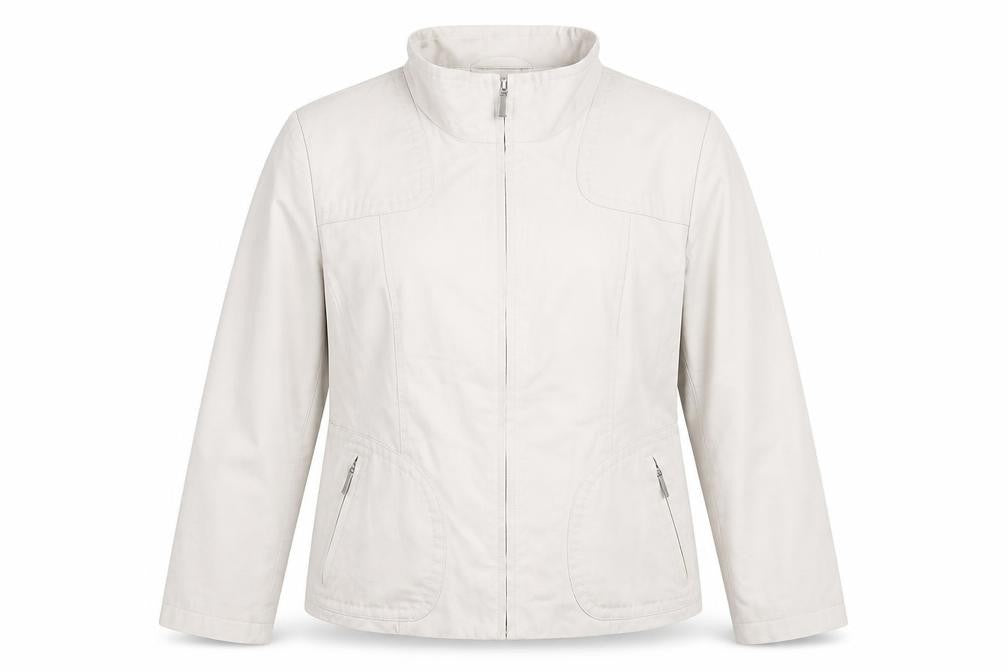 Marks & Spencer Womens Beige Jacket Size 16 Zip