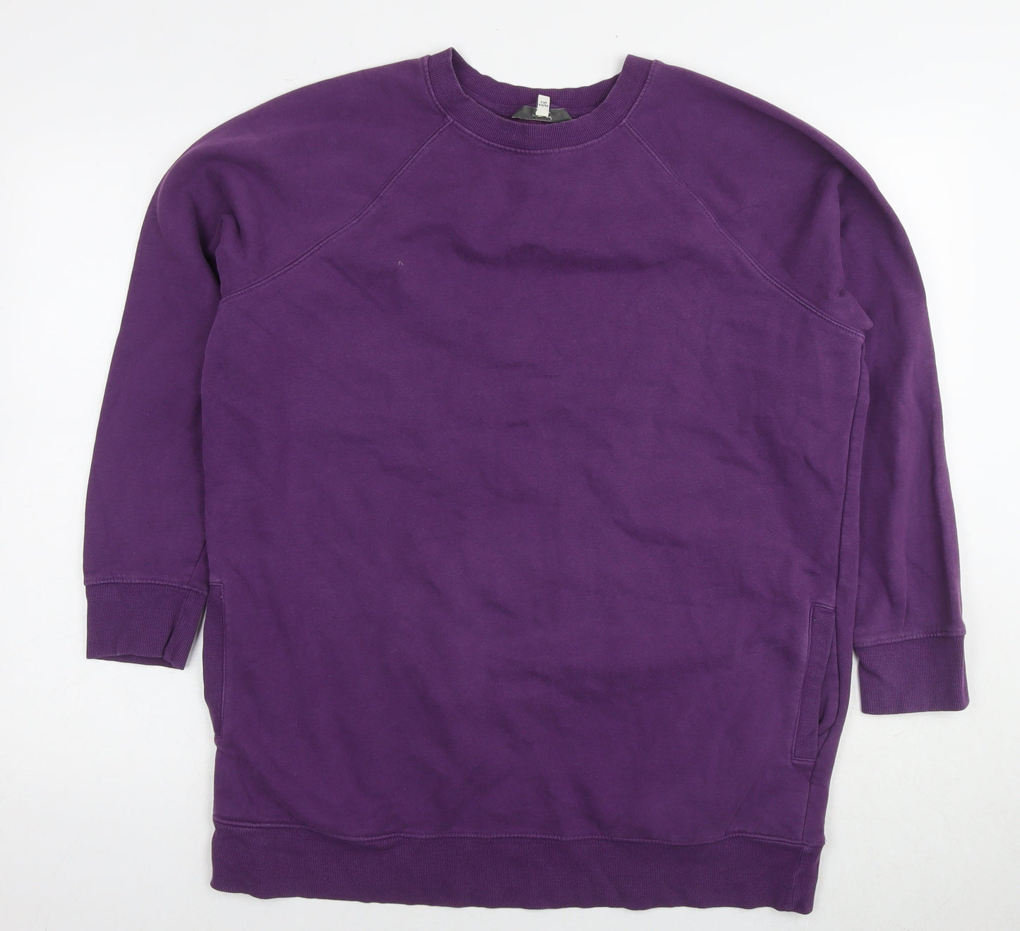 NEXT Womens Purple Cotton Pullover Sweatshirt Size L Pullover