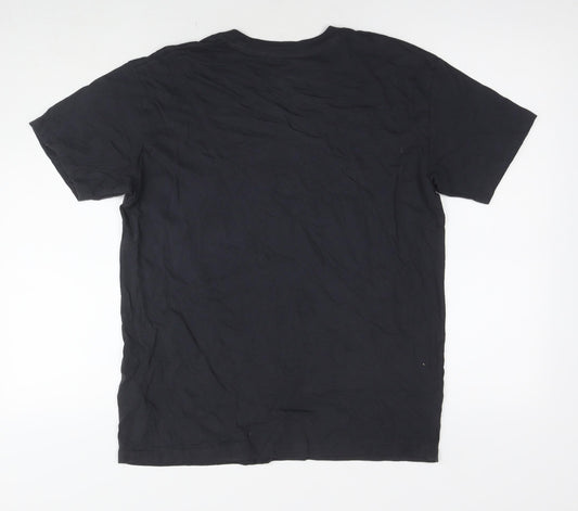 Hollister Mens Grey Cotton T-Shirt Size XS Round Neck - Mickey Mouse