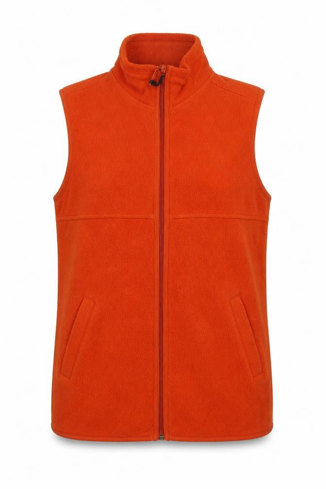 St Bernard Womens Orange Gilet Waistcoat Size 10 Zip - Size 10-12