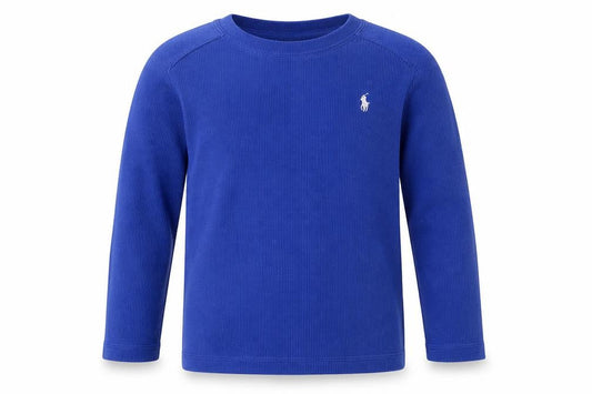 Polo Ralph Lauren Boys Blue Cotton Pullover Sweatshirt Size 7 Years Pullover