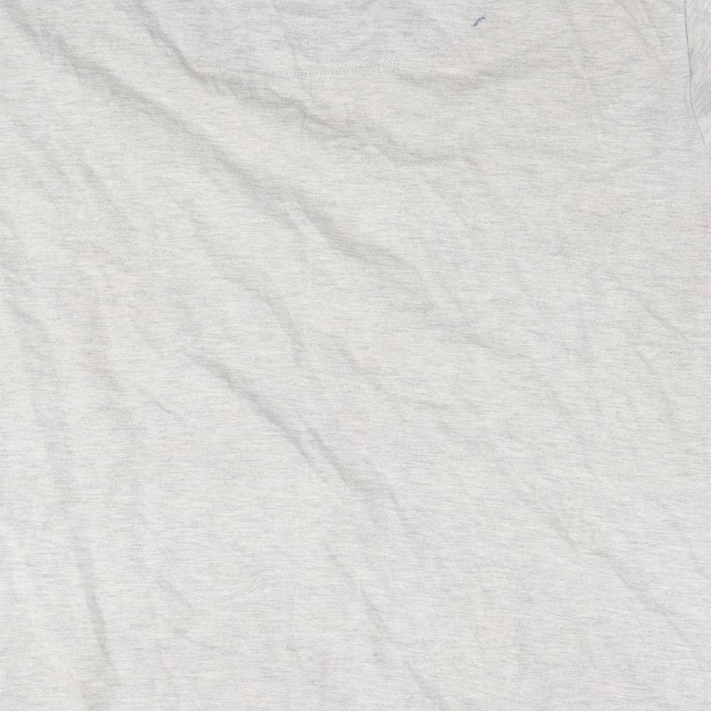 Disney Womens Grey Cotton Basic T-Shirt Size 14 Round Neck - Mickey Mouse Love Minnie Mouse Size 14-16