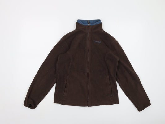 Quechua Boys Brown Jacket Size 12 Years Zip