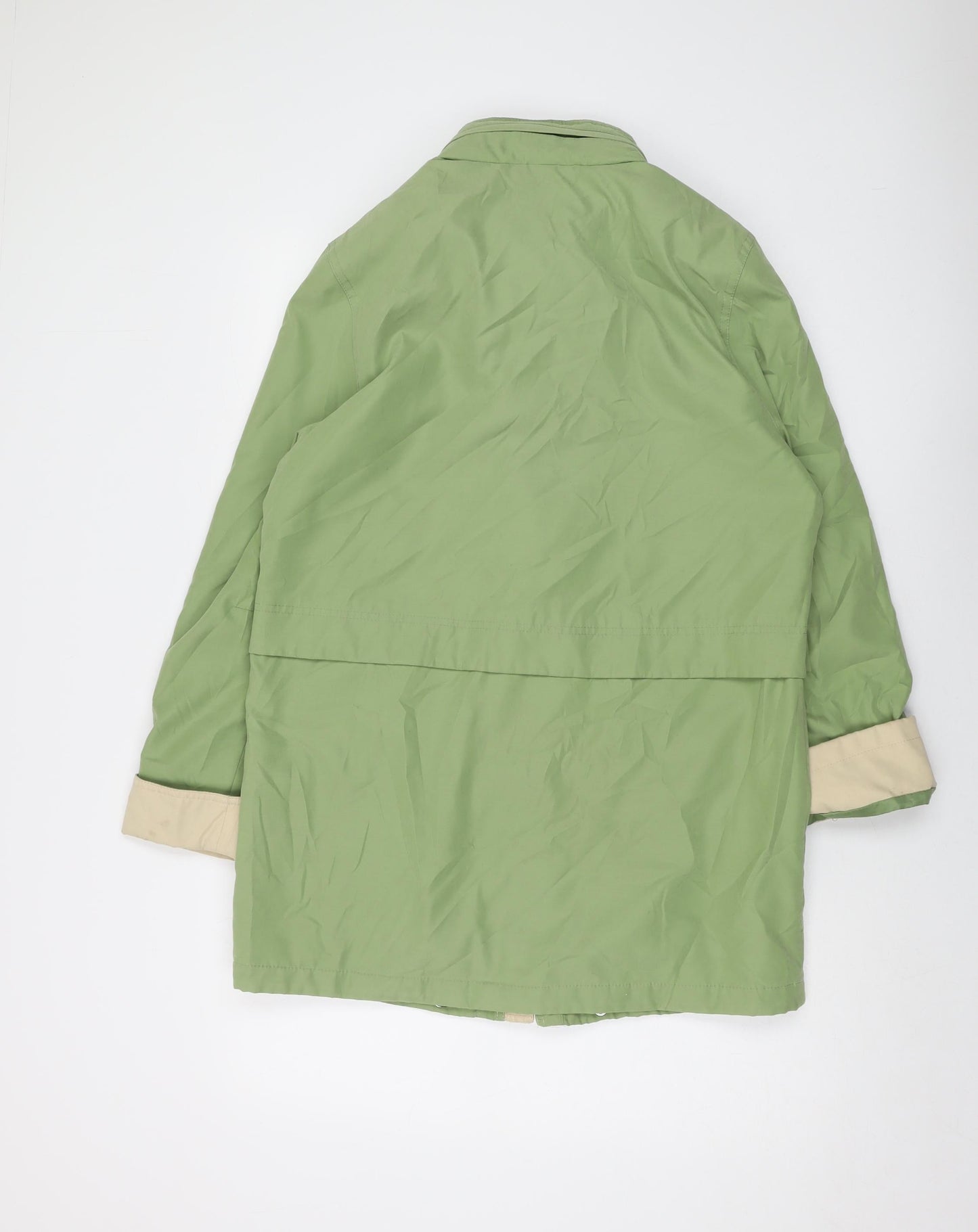 Marks and Spencer Womens Green Jacket Size 12 Zip