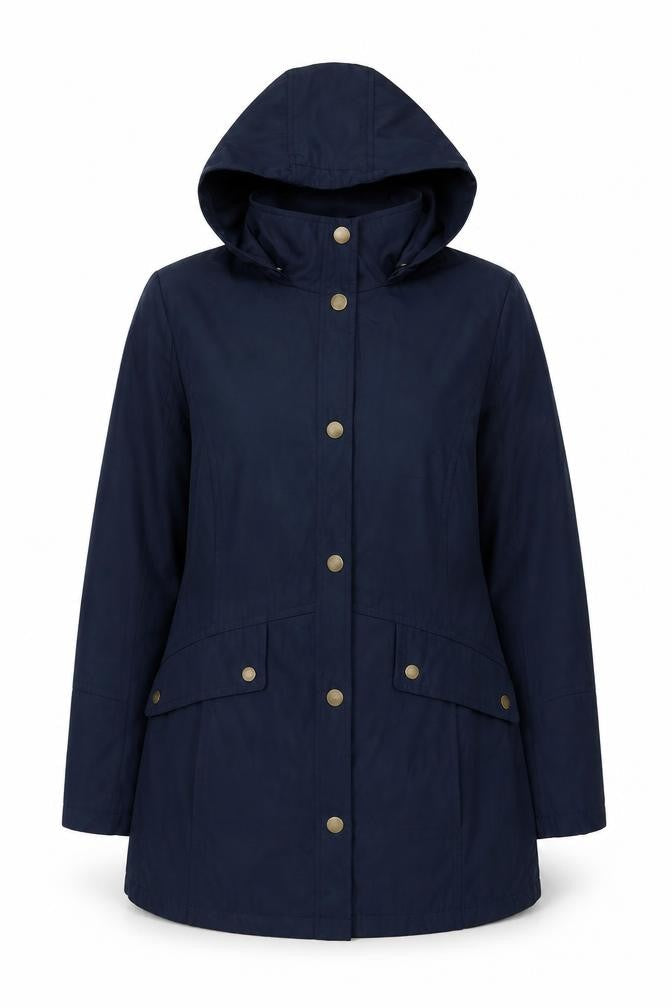Dash Womens Blue Jacket Size 12 Snap
