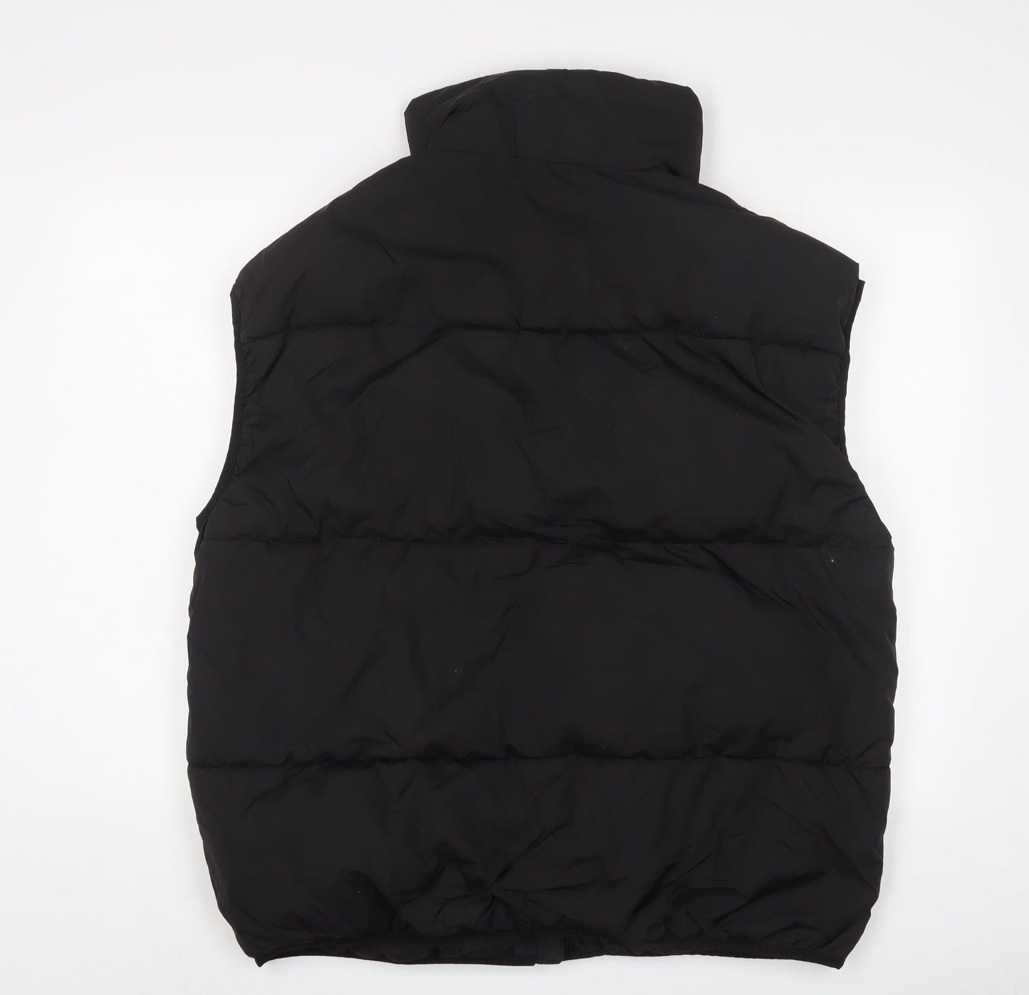 H&M Womens Black Gilet Jacket Size XS Zip