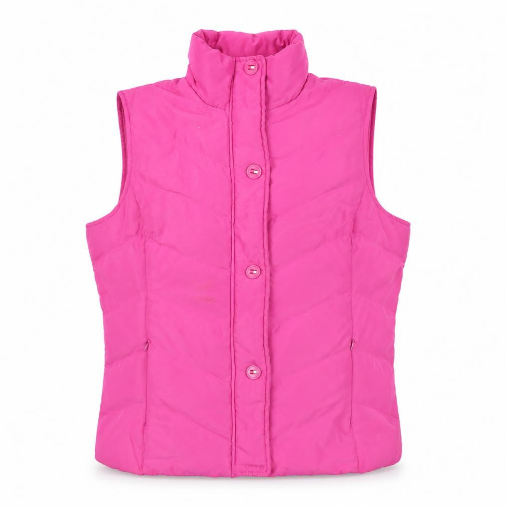 BETTY KAY Womens Pink Gilet Jacket Size S Zip