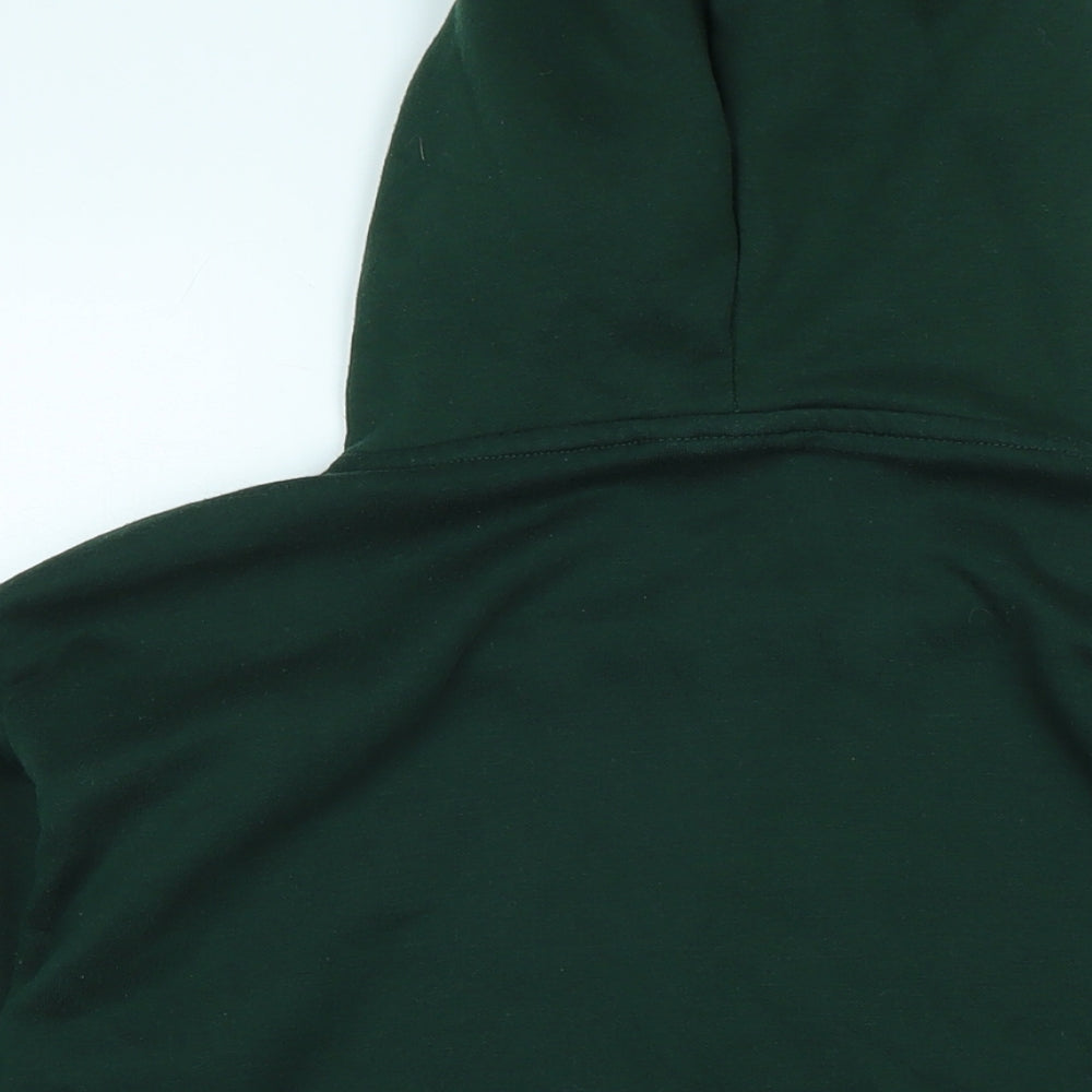 Disney Womens Green Polyester Pullover Hoodie Size S - Logo- Disney