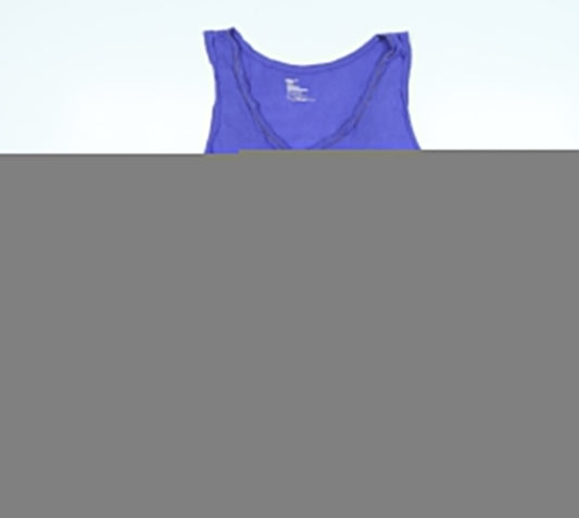 Gap Womens Purple Cotton Basic Tank Size XL Scoop Neck - Logo - Beaded detail